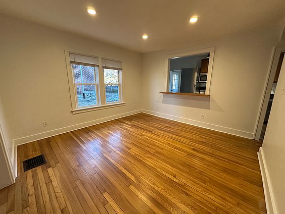 Dining room with recessed lighting