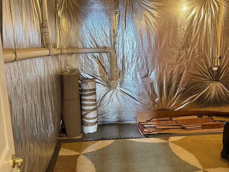 Storage space in basement
