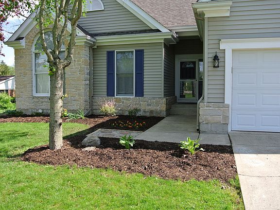 Front exterior with new landscaping
