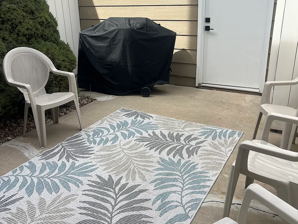 Patio with BBQ grill.