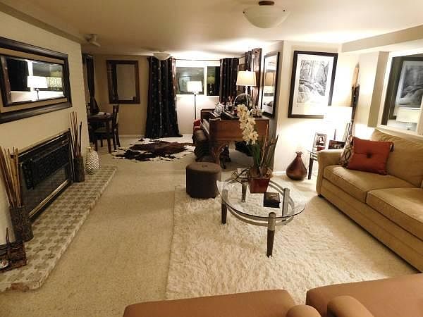 Living room, fireplace
