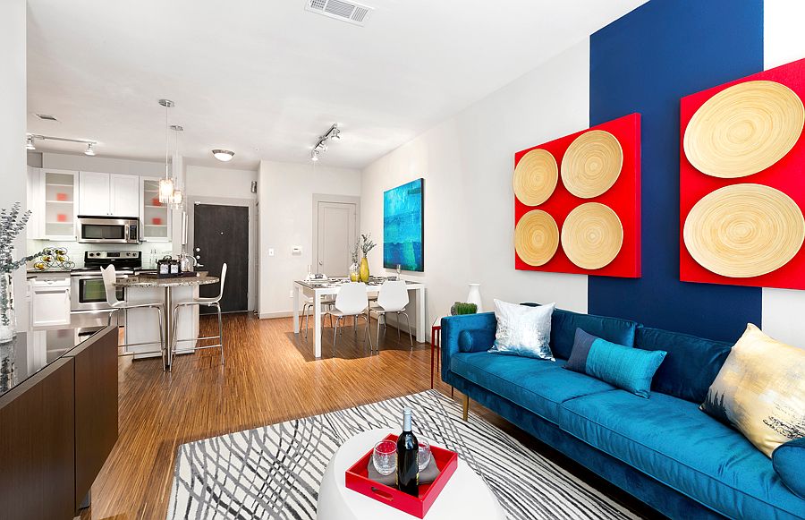 5th Street Commons A1 Model Living Space
