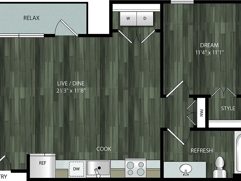 1A floor plan Encore Panther Island