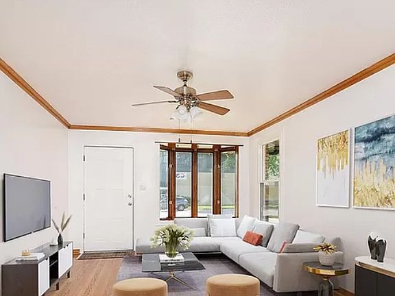 Staged living room