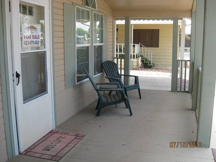 Large front patio
