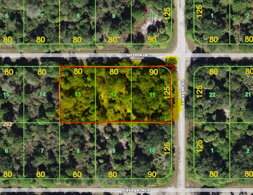 Triple lot on Garth Ave.