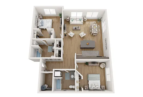 Floor plan Two Bedroom A