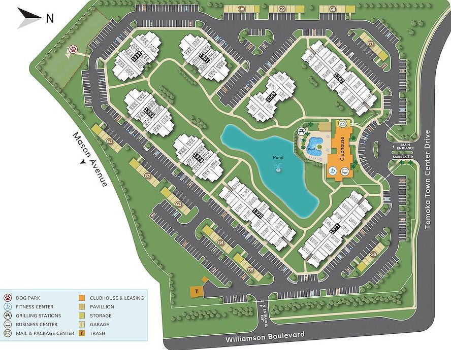 Tomoka Pointe community map