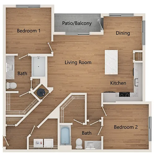 Floor plan B1A