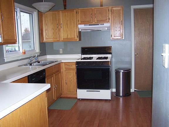 Kitchen from dining room view