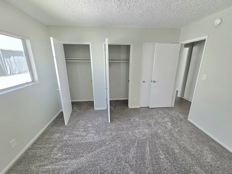 Plenty of closet space.