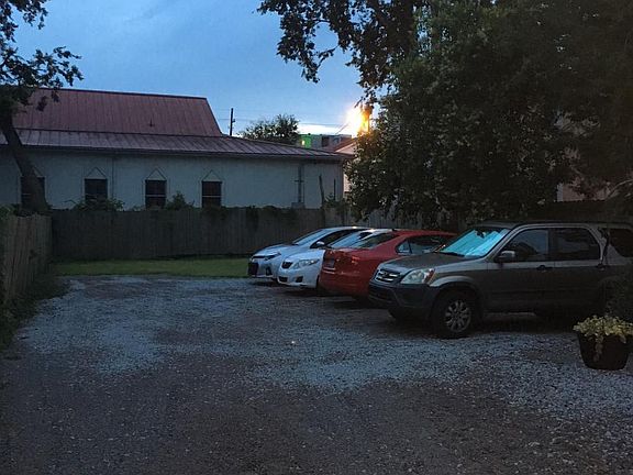 Parking area and yard