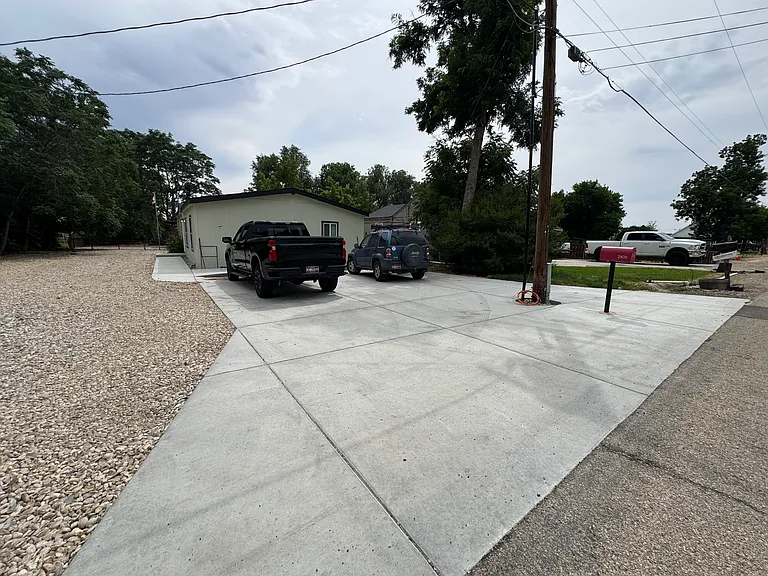 New Driveway can fit 4-5 vehicles