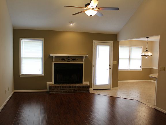 Living room and dining area