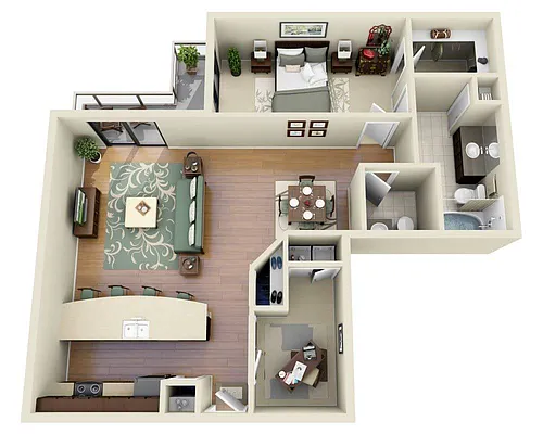 Floor plan Valencia (A1.5C)