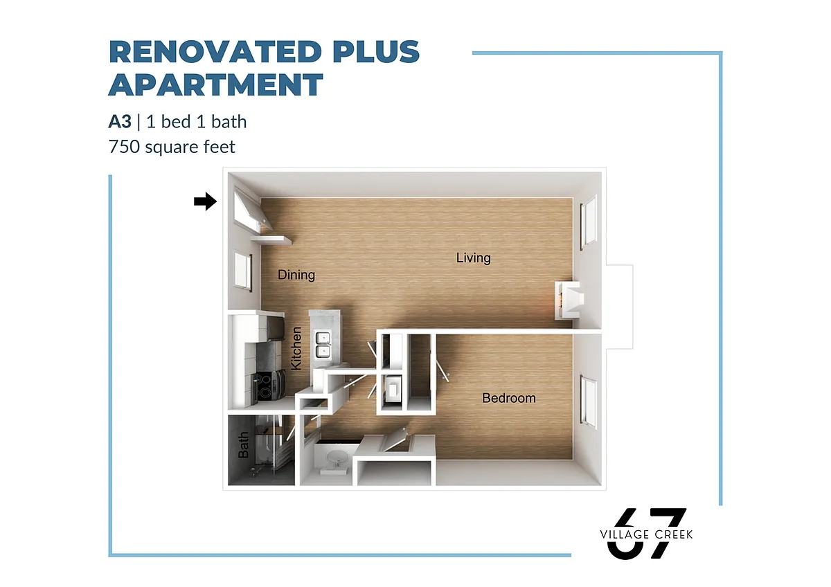 Floor plan A3 Renovated Plus