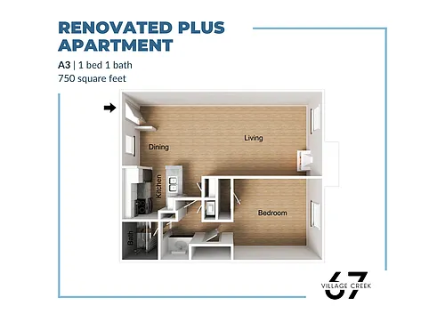 Floor plan A3 Renovated Plus