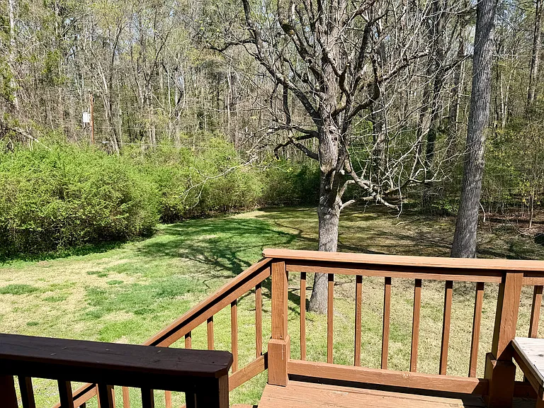 Private backyard