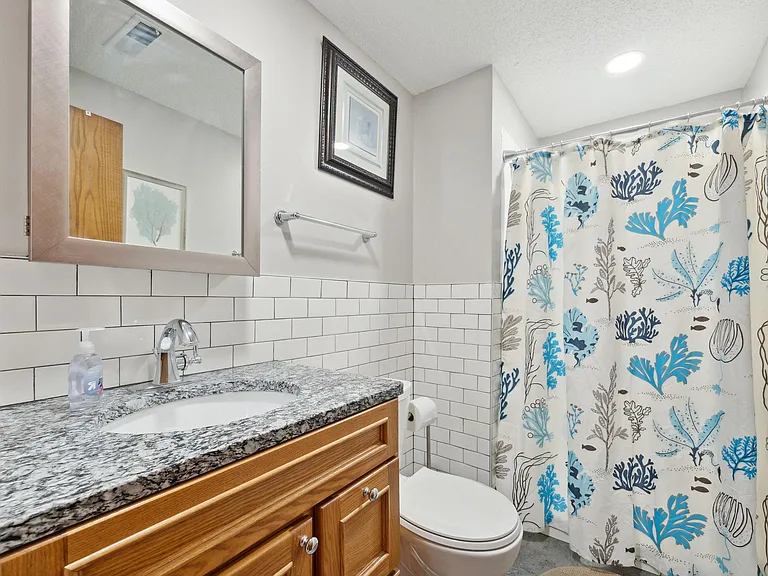 bathroom with shower.