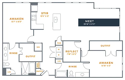 Floor plan B3B