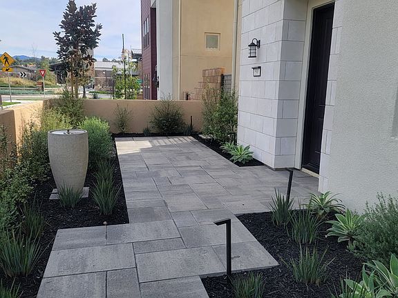 Front entrance to home via the private courtyard.
