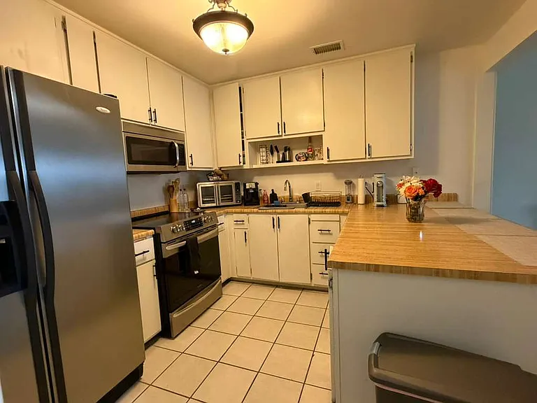 Kitchen area with appliances