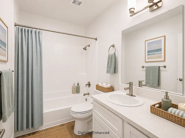 staged casa bathroom