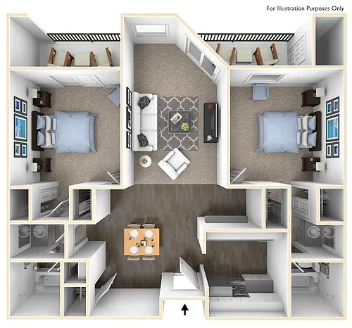Floor plan 2X2 LG