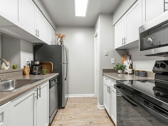 Stainless Steel Appliances and Gooseneck Sink Faucet