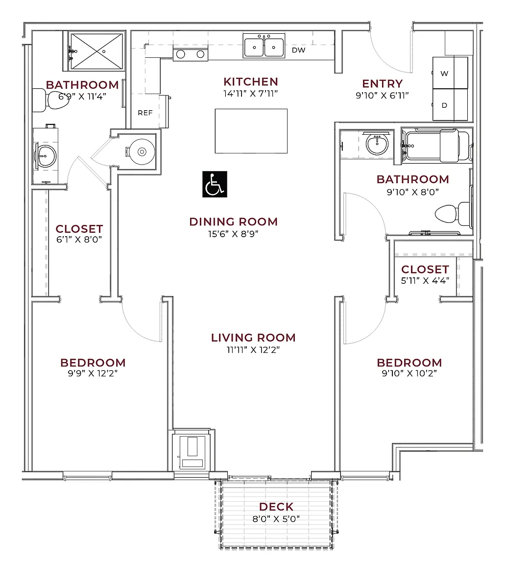 Floor plan The Phoenix- ADA