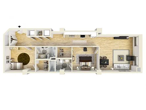 Floor plan 2 Bedroom Apartment