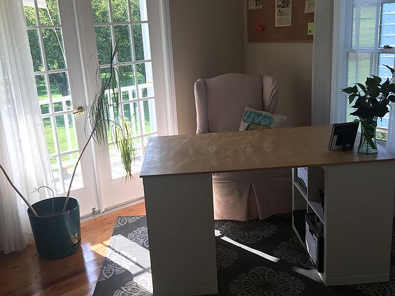 Bedroom used as craft room