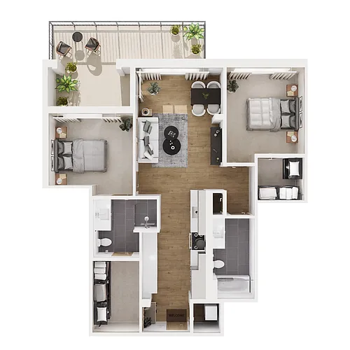 Floor plan B-C61