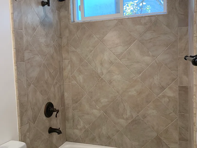 NEW TILED SHOWER