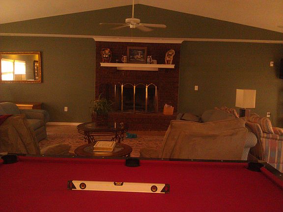 Family room with fireplace