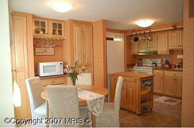 Spacious kitchen, recently remodeled with custom paint.