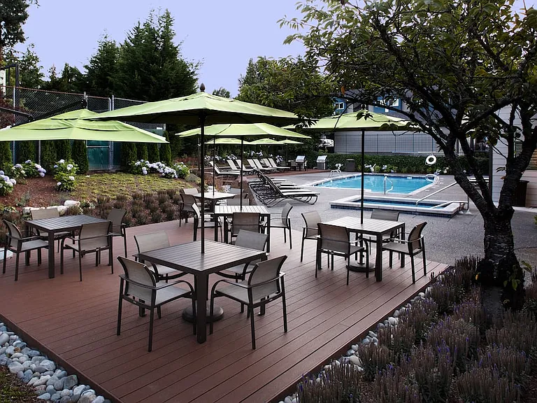 Outdoor seating area