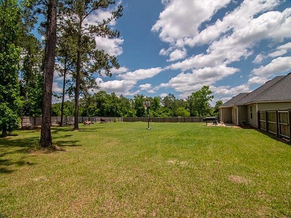 Really big fenced in back yard