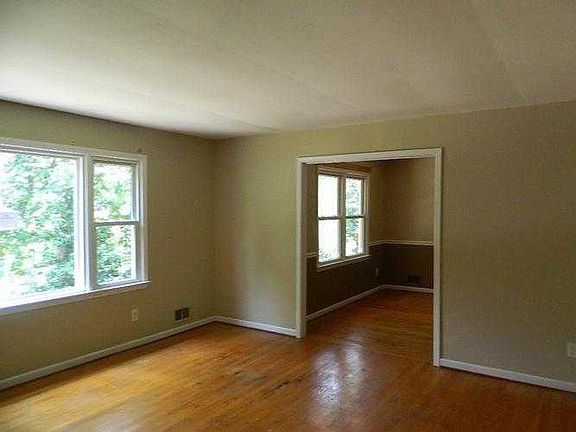 living room with view to dining