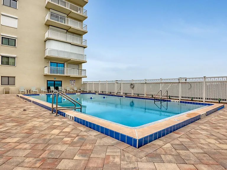 Large heated pool