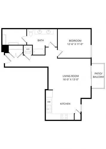 Floor plan B18 1X1
