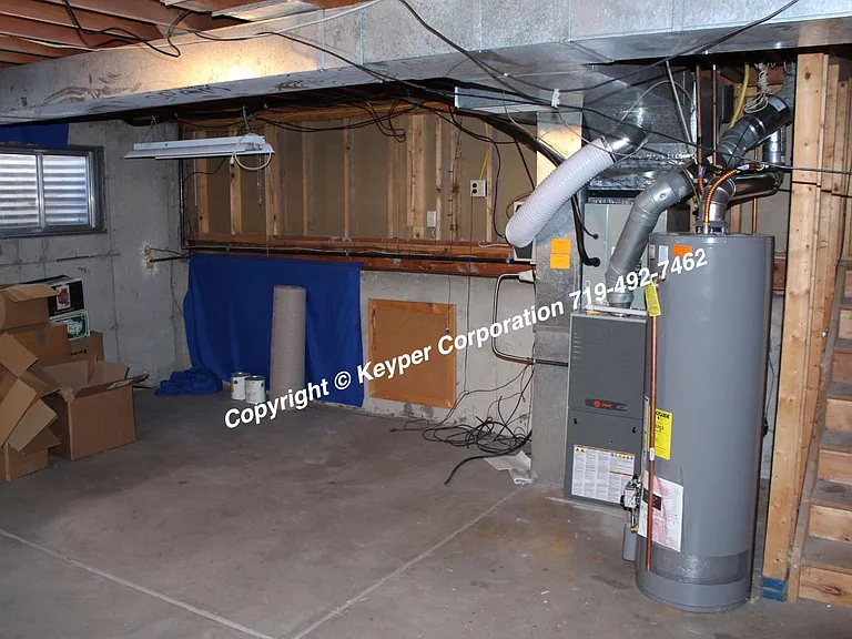 Unfinished lower level