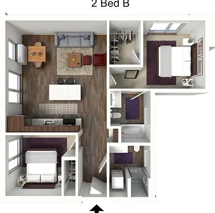 Two Bedroom B Two Bedroom B