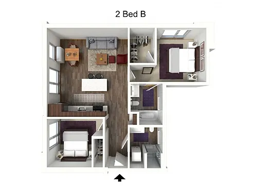 Floor plan 2B