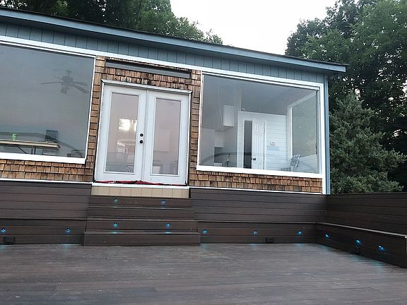 Cabana view from lake