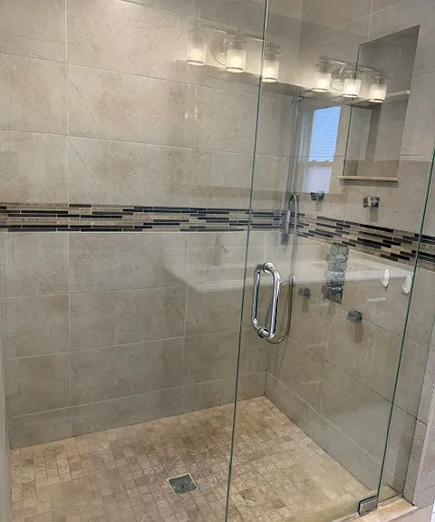 Jack-n-Jill Bathroom Shower