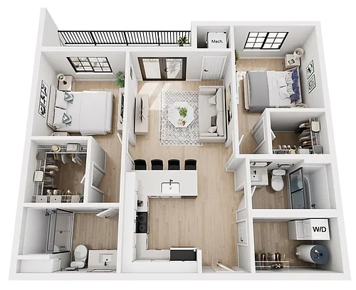 Floor plan 2A - NEW CONSTRUCTION