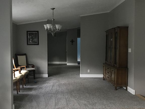Dining room into living room.