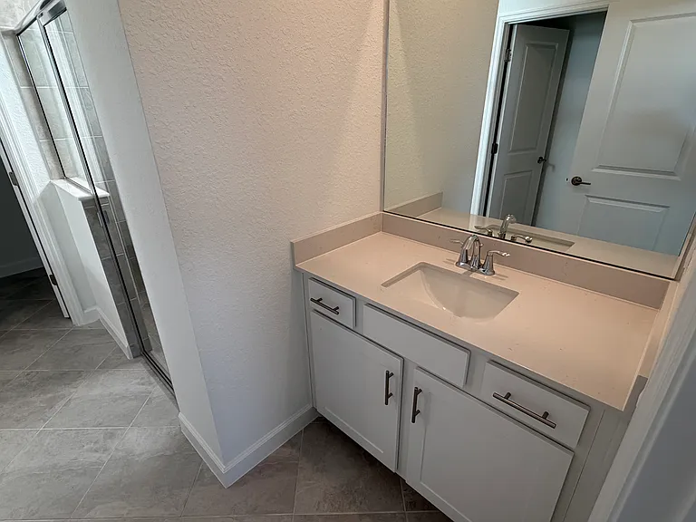 One of 2 sinks in master bath