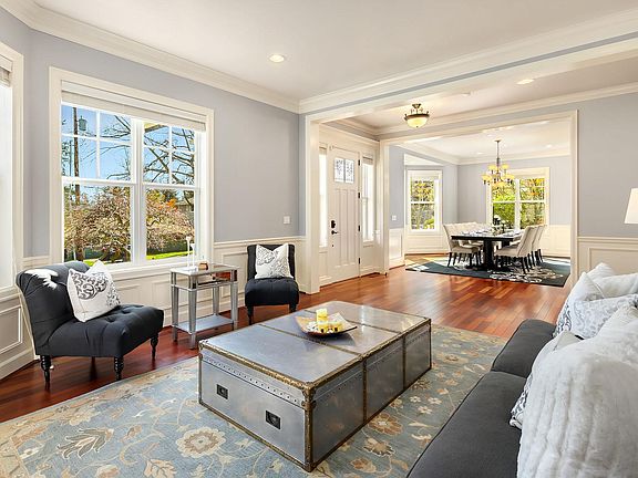 View back to dining and entrance from living room.